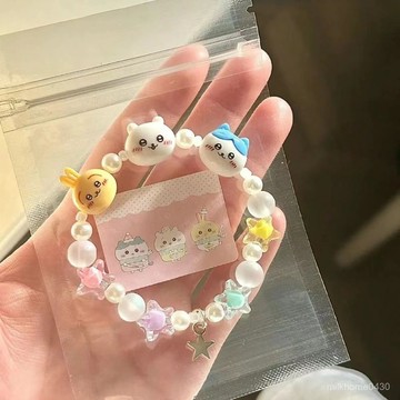 💖限時下殺💖🖐🏻限時下殺🖐🏻小紅書爆款chiikawa手串小衆設計感吉伊小八烏薩奇手鏈新款手飾品