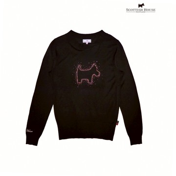 【SCOTTISH HOUSE】深咖啡抗起球羊毛混紡 針織 長袖上衣(CFT11110)