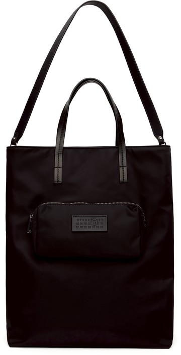 MM6 Maison Margiela 黑色 Nylon Pockets 托特包