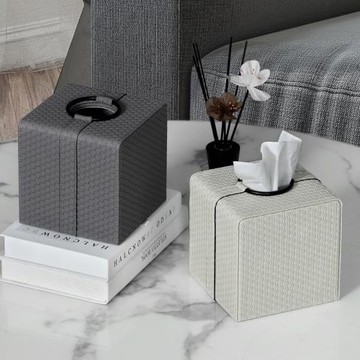 卷紙紙巾盒客廳高檔輕奢家用茶幾桌面高端創意歐式皮質卷筒抽紙盒