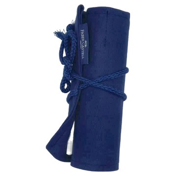 FABER-CASTELL 輝柏 帆布捲筆袋+水性色鉛筆  27色  1組