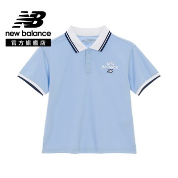 【New Balance】 NB 童裝短袖上衣_中性_水藍色_7FG2106WBL