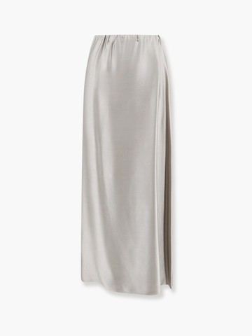 Silk long skirt with deep slit - GIORGIO ARMANI - gender_Woman