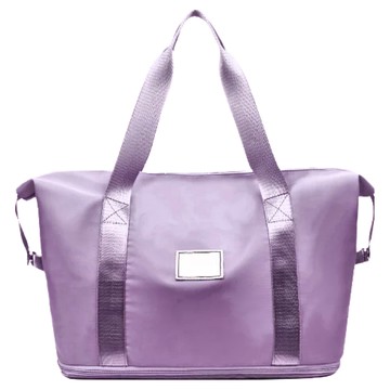 旅行收納袋 加長款 方形 尼龍布料  芋頭紫  29 x 39cm