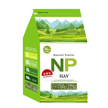 聯萌✨【免運🔥】NP天然草原苜蓿草(36oz=1公斤袋裝)牧草適用幼兔/天竺鼠/挑嘴兔