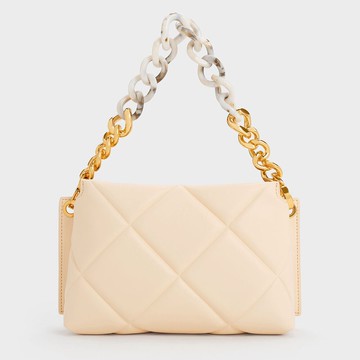 Danika 撞色粗鍊菱格包