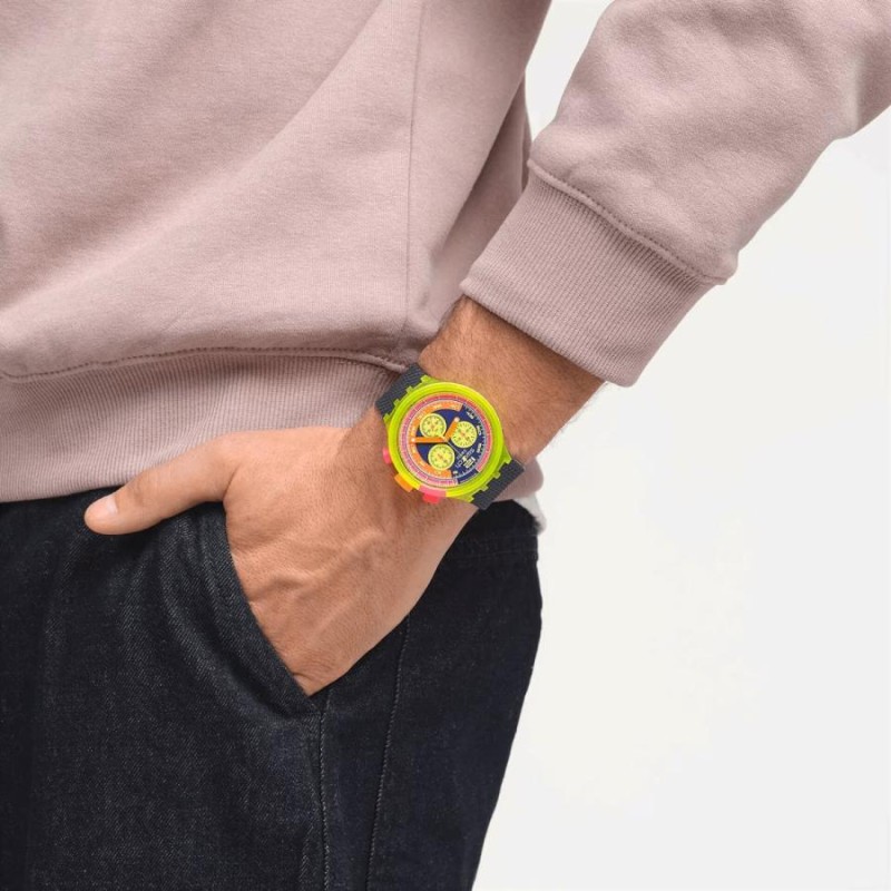 swatch スウォッチ NEON TO THE MAX 腕時計 SB06J100 ビッグボールド クロノ BIG BOLD CHRONO |  LINEブランドカタログ