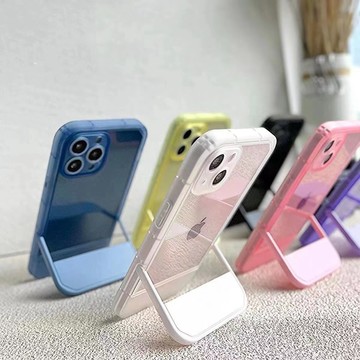 小清新創意凳子支架 鏡頭全包 透明殼 防摔手機殼 iPhone14 7/8 PLUS  XS MAX 11Pro MAX