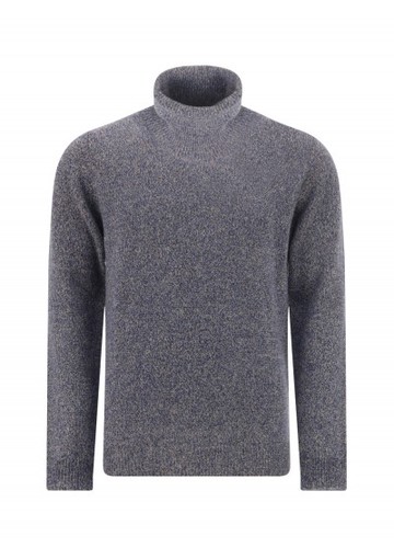 Irish Crone - Turtleneck Sweater - Mens - Grey