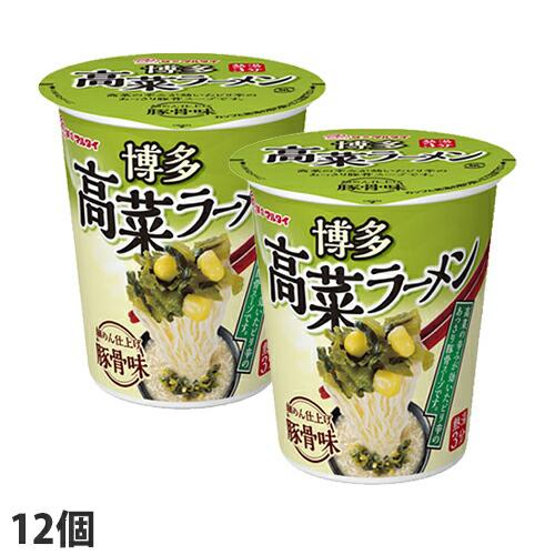 マルタイ 縦型高菜ラーメン 62ｇ×12個