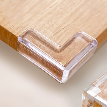 日本 霜山 無痕透明直角 桌角防撞墊 12入 多款可選 - T型