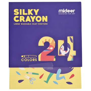 mideer 絲綢蠟筆  24色  1盒