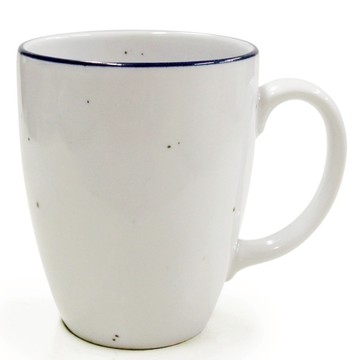 [豐名日本餐具] 3.0"馬克杯 藍邊 強化 / C03MG0-113