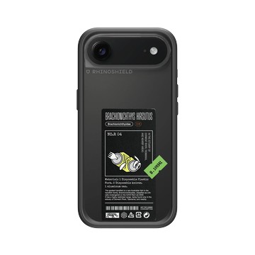 iPhone Air Mod NX -邊框背蓋組合 (相機按鈕) 黑 - Marine Debris - 拋棄式餐具粗體臂鉤躄魚