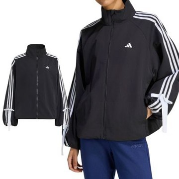 Adidas Dance Wb 1 女款 黑色 蝴蝶結 造型 立領 拉鍊 夾克 運動 休閒 外套 LD2935