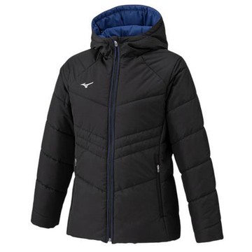 Mizuno 美津濃 連帽外套 女裝 保暖 夾克 黑藍 32MEC83509