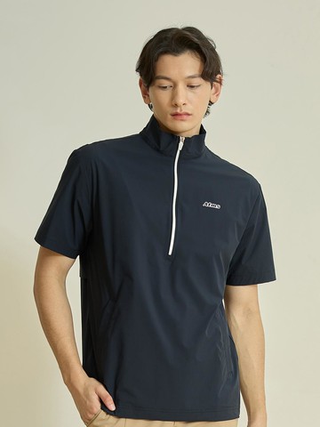 Short-sleeve anorak jumper men's golf [Navy]