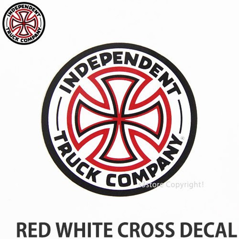 インディペンデント レッド ホワイト クロス ディケール INDEPENDENT RED WHITE CROSS DECAL スケートボード ロゴ  ステッカー ジムフィリップス 直径::7.5cm 通販 LINEポイント最大0.5%GET | LINEショッピング