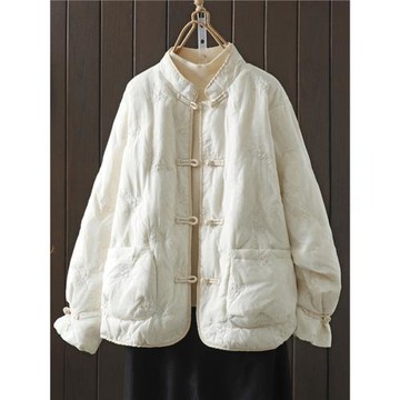 新中式夾棉輕薄小棉襖棉衣棉服晉江外套女款冬季2026新款媽媽冬裝