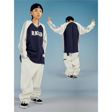 兒童嘻哈工裝褲寬松練功演出服