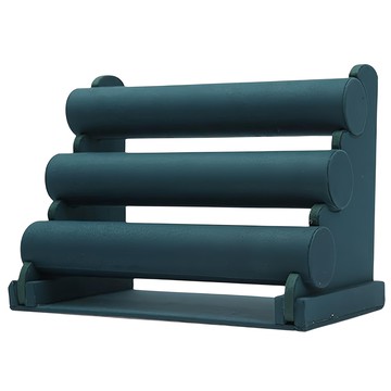 手鍊展示架 三層飾品收納架 手鐲手錶展示道具  綠絨  1個