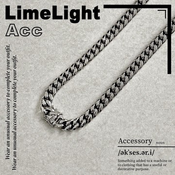 ☆LimeLight☆ 機械釦 安全扣 嘻哈 街頭 饒舌 古巴 古巴項鍊 飾品 12MM 鈦鋼 項鍊 ACC-K3004