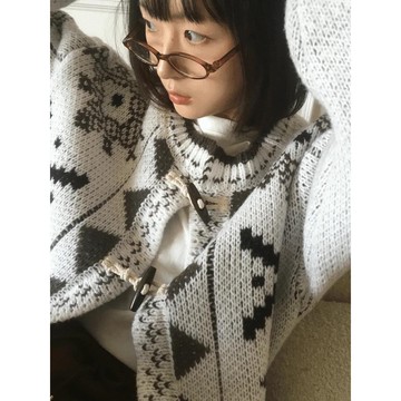 Codibook｜韓國 wonderwonder 北歐風吐司紐扣短版針織外套［預購］針織外套 女裝
