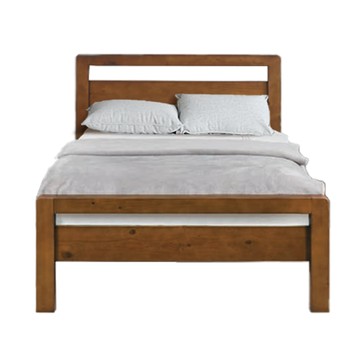 IHouse-尚野 單大3.5尺實木床台 (可調式床台/床架/高腳床/單人床/床底)象牙白