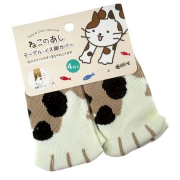 🌲森林喵🌲SURUGA 貓咪椅腳套 一組四入 貓掌椅腳套 椅腳保護套 圓形 方形椅腳通用