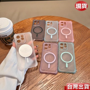 磨砂冰霧磁吸氣囊殼 透明抗黃防指紋 OPPO Reno 15 Pro 15F 15C 14 13 Find X9 手機殼