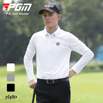 PGM 新品高爾夫服裝男士長袖t恤 冬季翻領POLO衫golf男裝上衣服 YF480