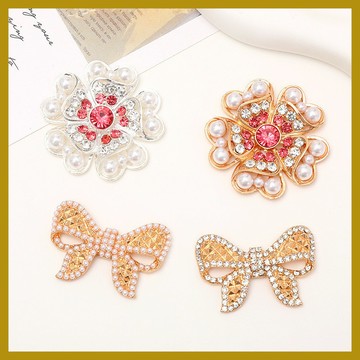 鑲鑽領結 飾品配件 洞洞鞋裝飾 閤金鞋花 手機殻美容貼鑽材料 手作材料 奶油膠配件 飾品材料 飾品配件 diy手機殼