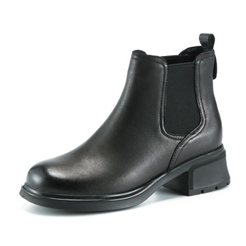 ORIN 簡約素面真皮切爾西短靴 黑色 #24806