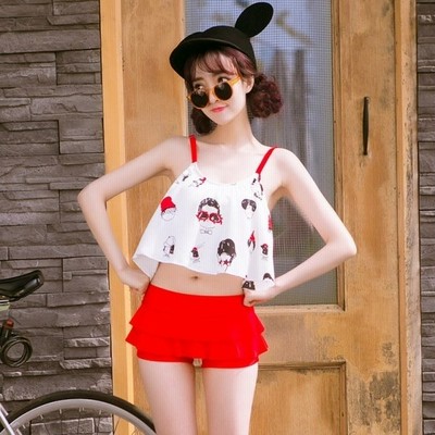 水着 レディース タンキニ水着 ショートパンツ 韓国 フリル 大きいサイズ 体型カバー セパレート 露出少なめ 可愛い 海 ビーチ リゾート 通販 Lineポイント最大get Lineショッピング