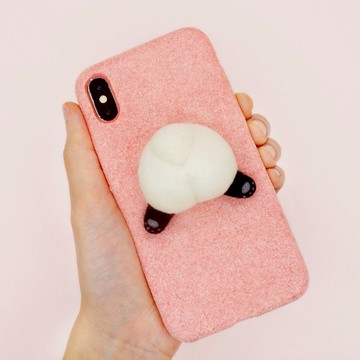 熊貓屁屁羊毛氈手機殼手機套 創意禮物