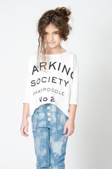 【瑞典童裝】有機棉長袖上衣9歲至10歲 白親子裝