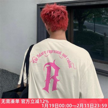 REPRESENT TRACK R小眾小眾美式潮牌夏季純棉寬松男士情侶短袖T恤