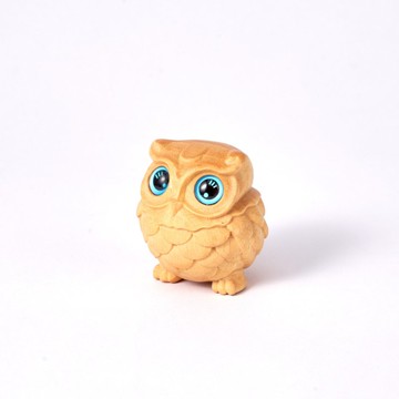 Owen 小貓頭鷹木雕