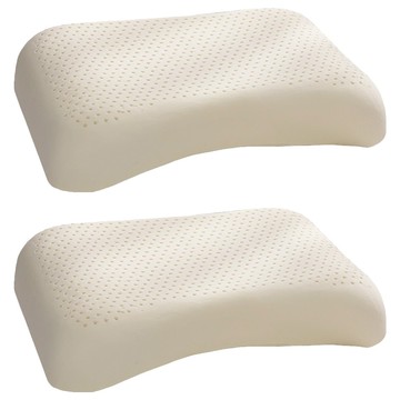 J-bedtime 床寢時光 100%泰國原料天然按摩乳膠枕頭 Q9653  平面帝王  60 x 40 x 14cm  2個