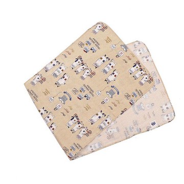 Kusuguru Japan -NEKOMARUKE 貓丸系列 乾濕兩用 紗布毛巾 黃色