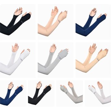 高爾夫服裝防曬運動袖套男女韓國冰絲手臂手背防曬套袖防紫外線夏