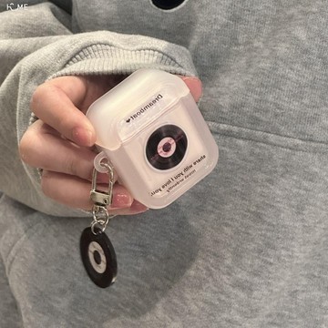 ins小眾透粉色CD碟蘋果無線藍牙2代耳機保護套airpods pro3代殼