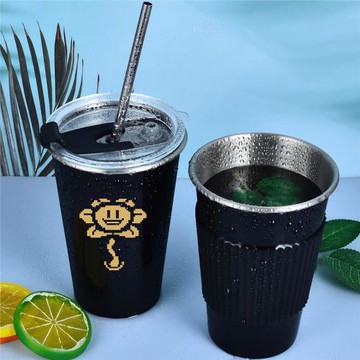 UNDERTALE游戲周邊水杯 傳說之下冷飲杯 動漫二次元不銹鋼杯子
