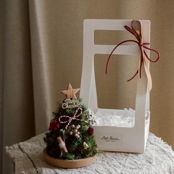 【遇見恆久】時光童話日本進口永生不凋雪松聖誕樹 含盒