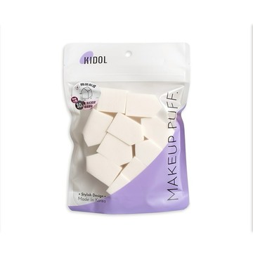 韓國KIDOL 五角白色拋棄式粉撲(小) 10入 80956 ／新品上市