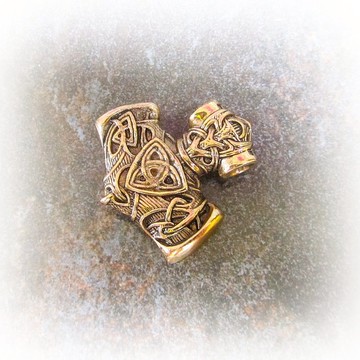 Mjolnir 銅製項鍊墜飾, 索爾之鎚項鍊, 北歐飾品, 男性飾品