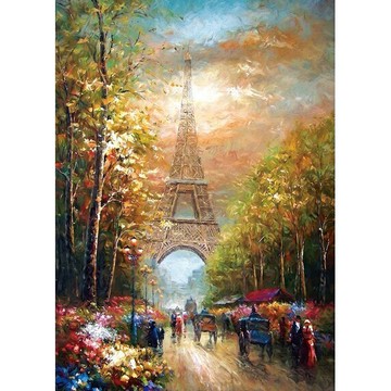 【拼圖貓】HC - 畫作系列-花都巴黎 Paris 台灣製 1350片拼圖 1350-003