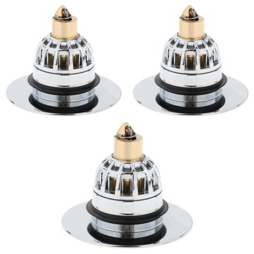 洗手盆防堵過濾漏水塞 Set ABS電鍍 不鏽鋼  不適用  3個