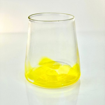 黃色斑點小花瓶ll 手作玻璃 純手工吹製