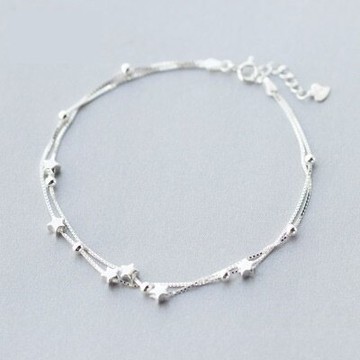 925純銀手鍊 手環-極致精簡光彩耀目七夕情人節禮物女飾品73dp107【獨家進口】【米蘭精品】